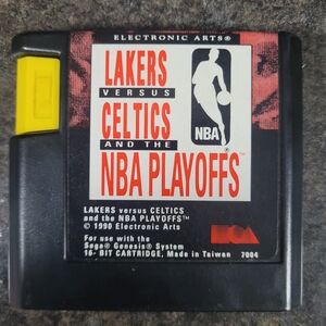 Sega Genesis Lakers vs Celtics and the NBA Playoffs Game Cart Only